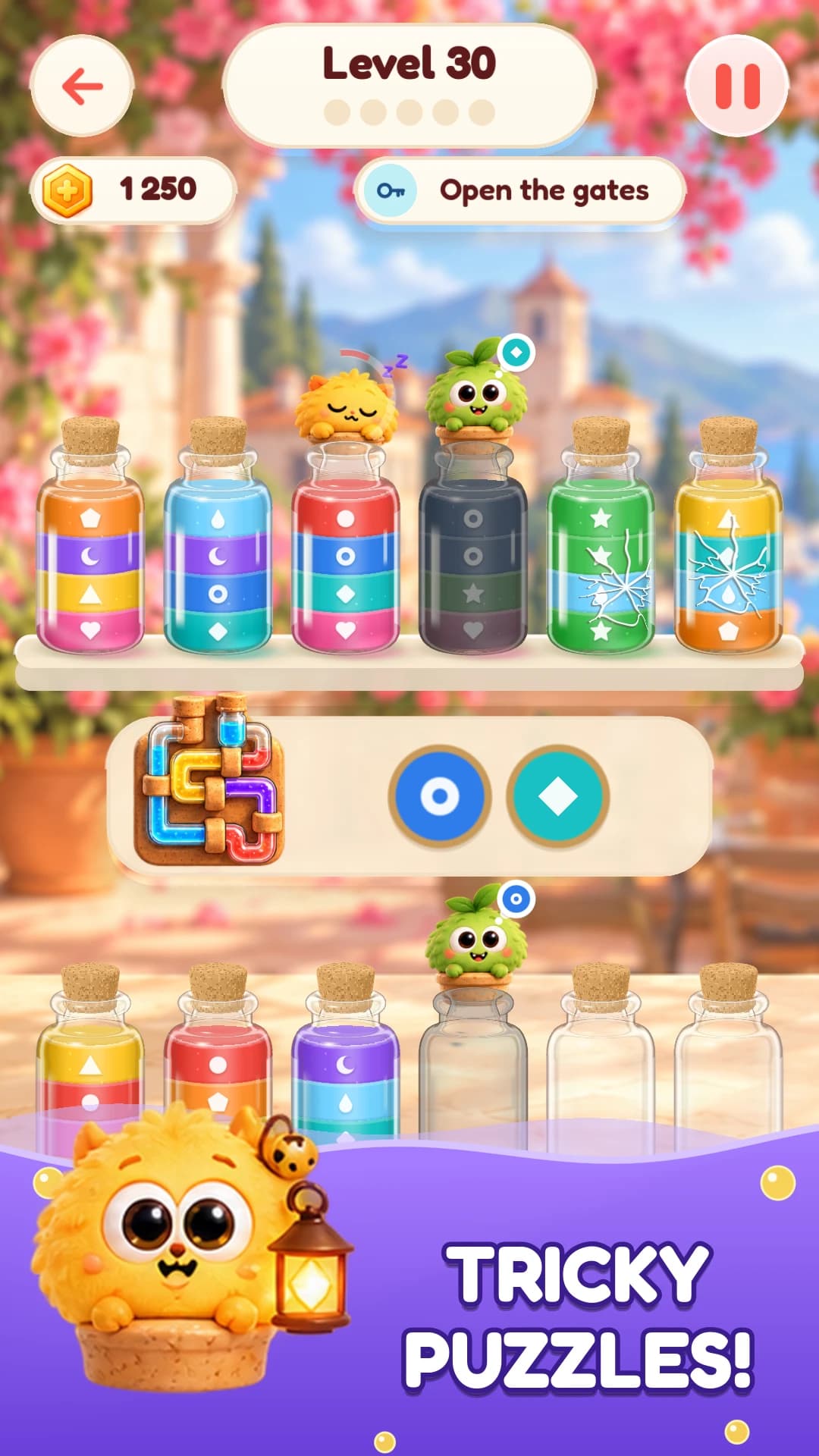 Water Sort: Cute Monster Caps screenshot 2
