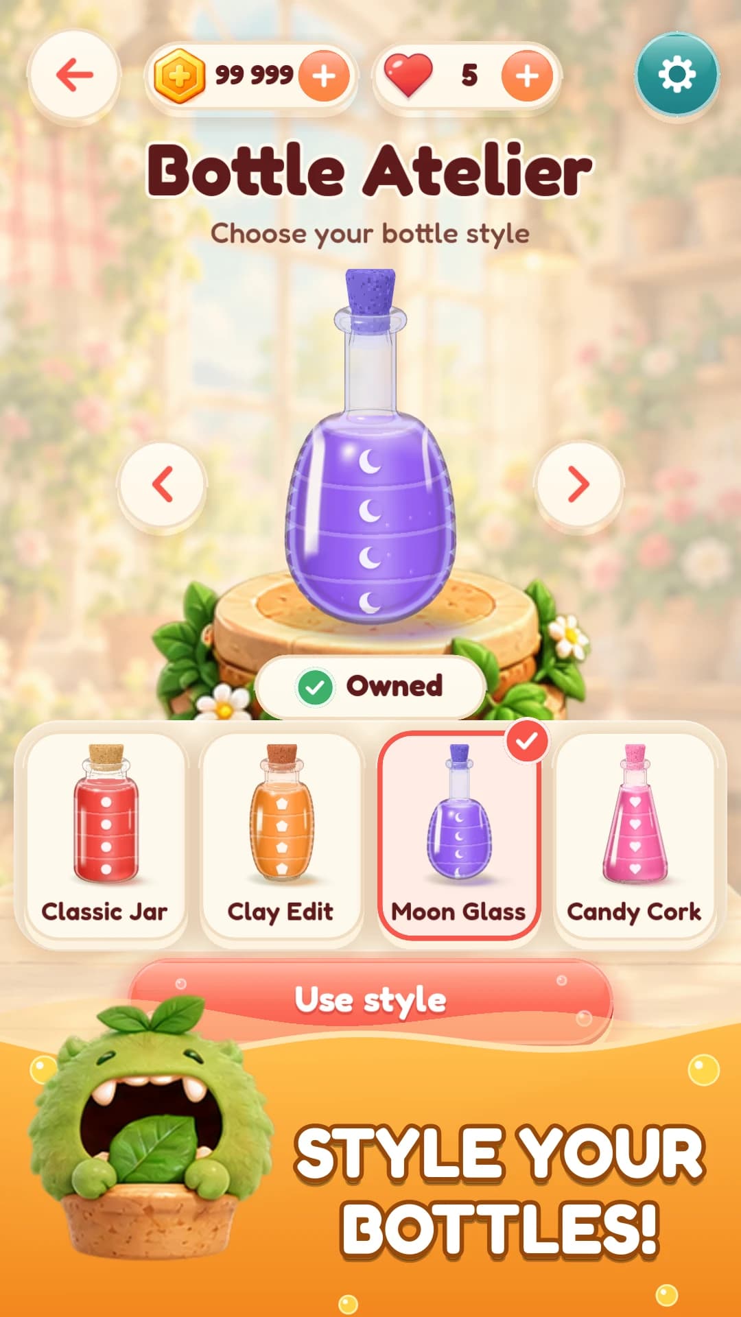 Water Sort: Cute Monster Caps screenshot 4