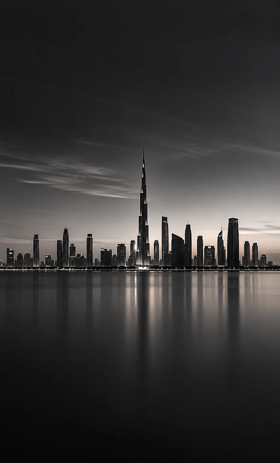 مدينة أحادية اللون: خلفية موبايل بدقة 2160×3564